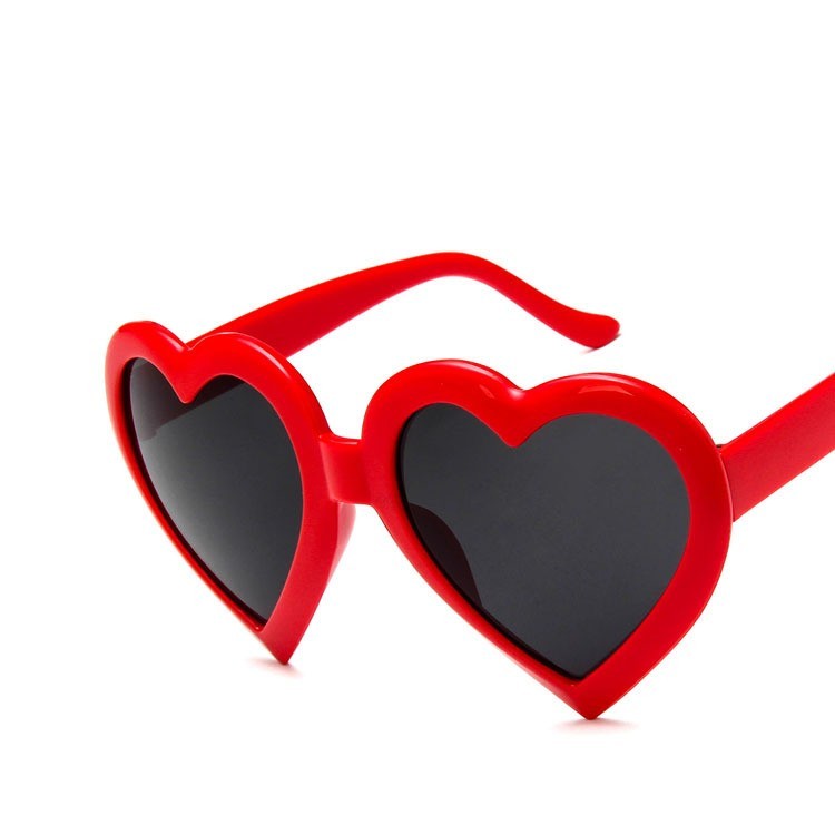 Trendy Heart-shaped Sunglasses Colorful Sunglasses Peach Heart Sunglasses - Image 9