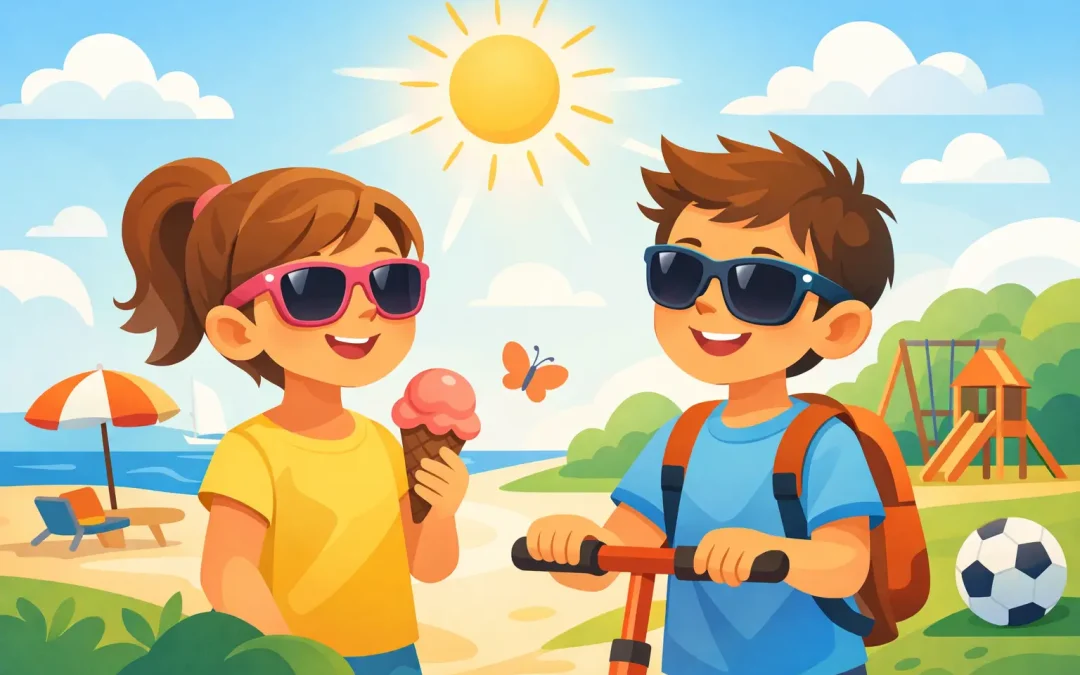 Kids UV Sunglasses for Bright, Busy Days